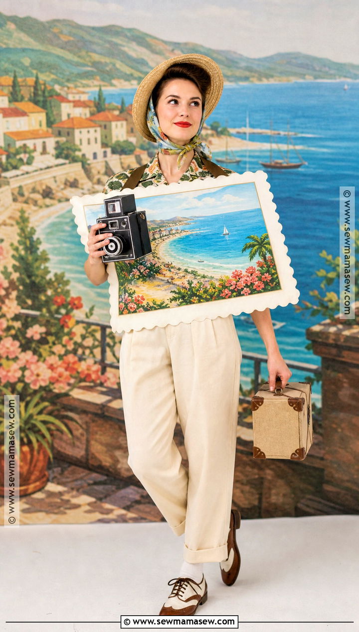 Vintage Postcard Tourist Halloween Costume - 40 unique halloween costume ideas