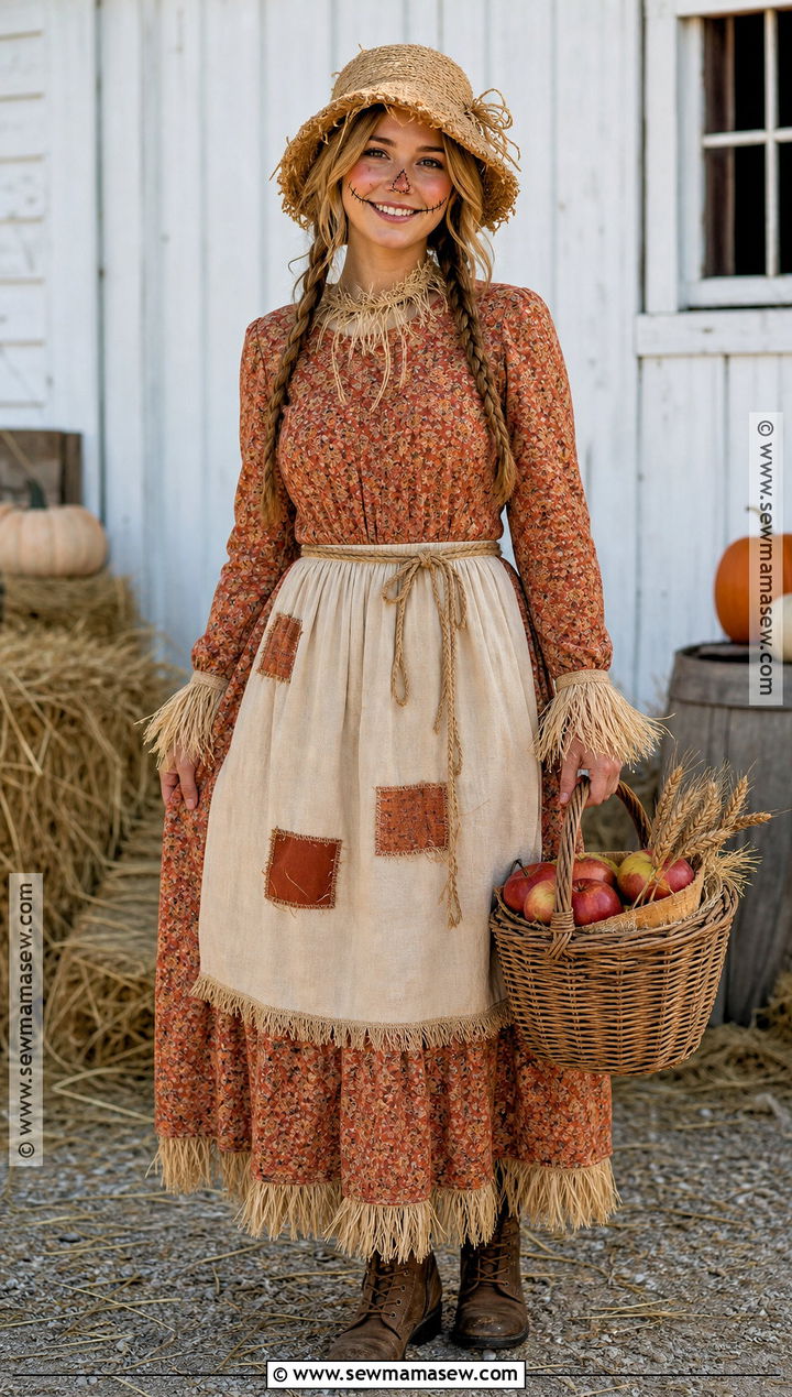 Vintage Prairie Scarecrow Costume - 35 Scare Crow Halloween Costume Ideas