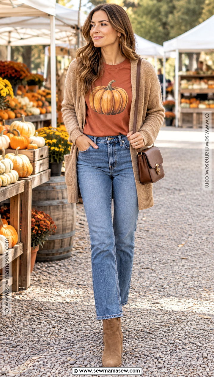 Vintage Pumpkin Fall Shirt - 20 fall shirt designs ideas