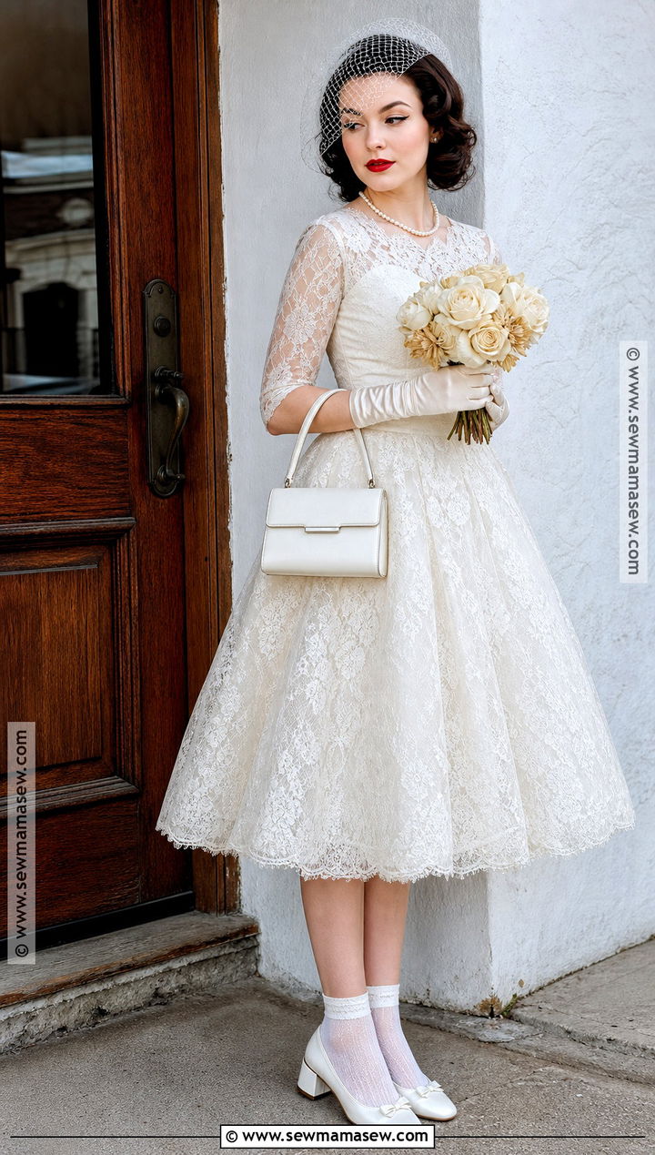 Vintage Runaway Bride Costume With Tea Dress - 30 runaway bride costume ideas