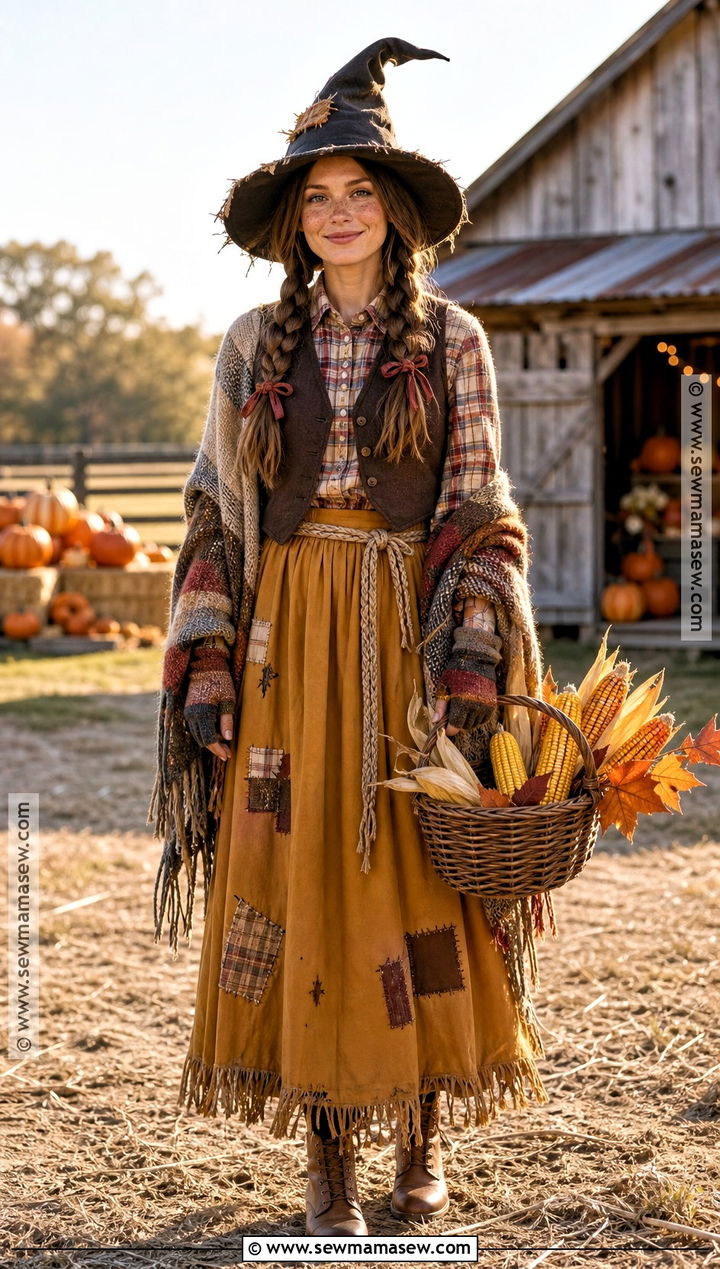 Vintage Scarecrow Witch Costume - 30 Vintage Witch Costume Ideas