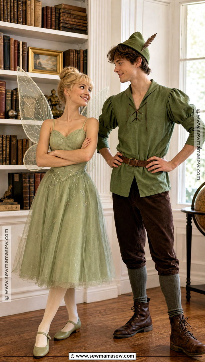 Vintage Storybook Tinker Bell And Peter Pan Costume - 30 tinker bell and peter pan costume ideas