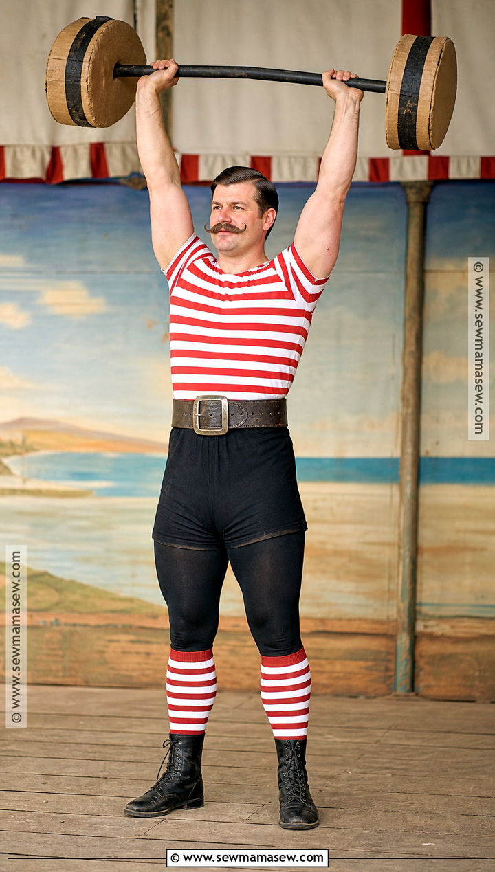 Vintage Strongman Costume - 40 men costume ideas