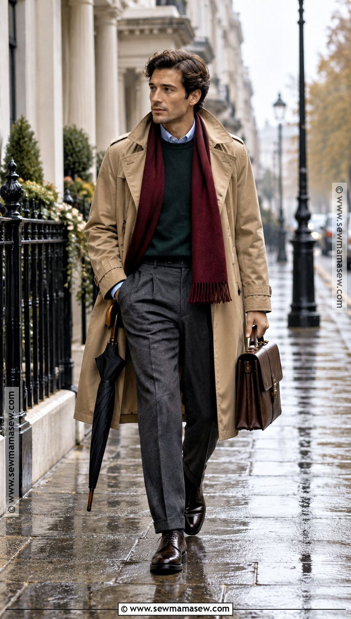 Vintage Trench Coat Fall Outfit - 15 fall outfits aesthetic vintage for men