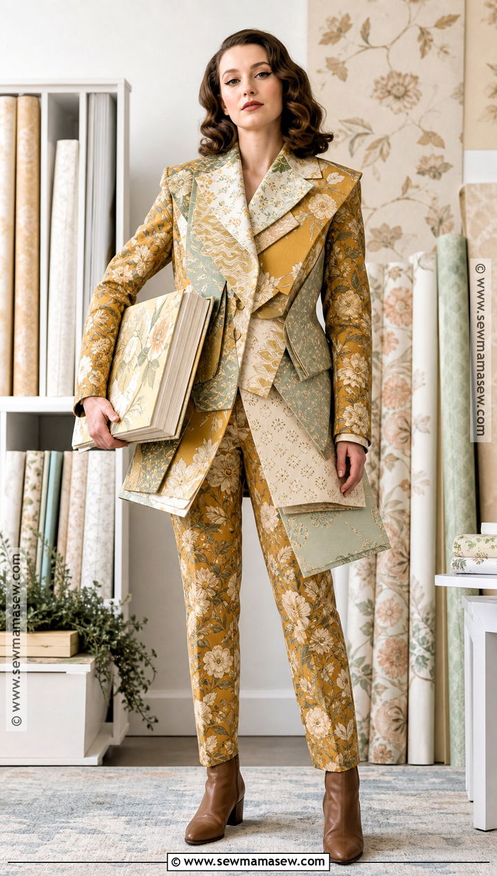 Vintage Wallpaper Sample Costume - 50 niche halloween costumes