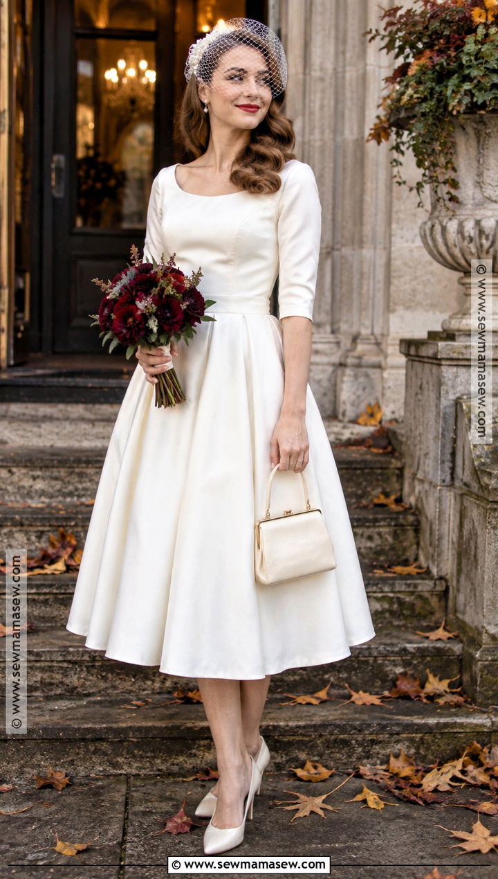 Vintage Wedding Dress With Birdcage Veil - 15 Autumn Wedding Accessory Inspiration Ideas