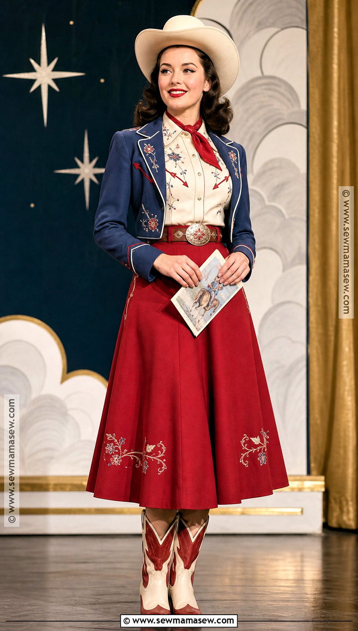 Vintage Western Show Cowboy Costume - 30 Cowboy Halloween Costume Ideas for Women