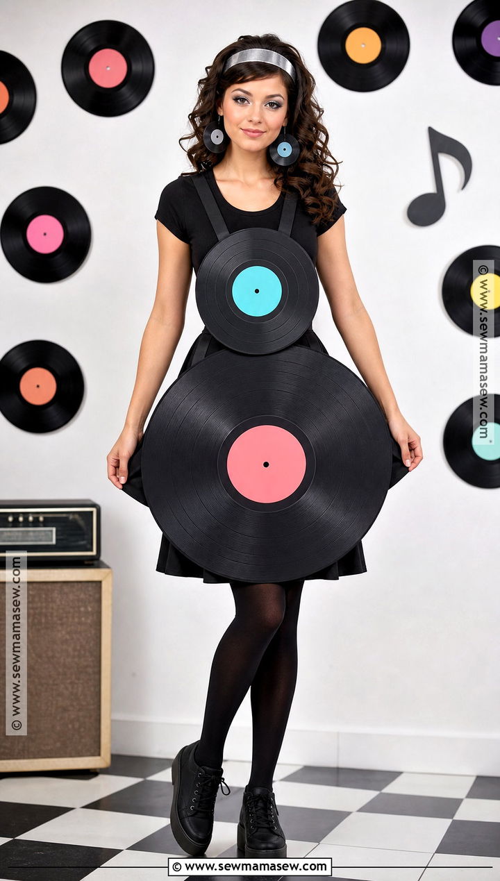 Vinyl Record Disco Costume - 30 disco costume ideas for women