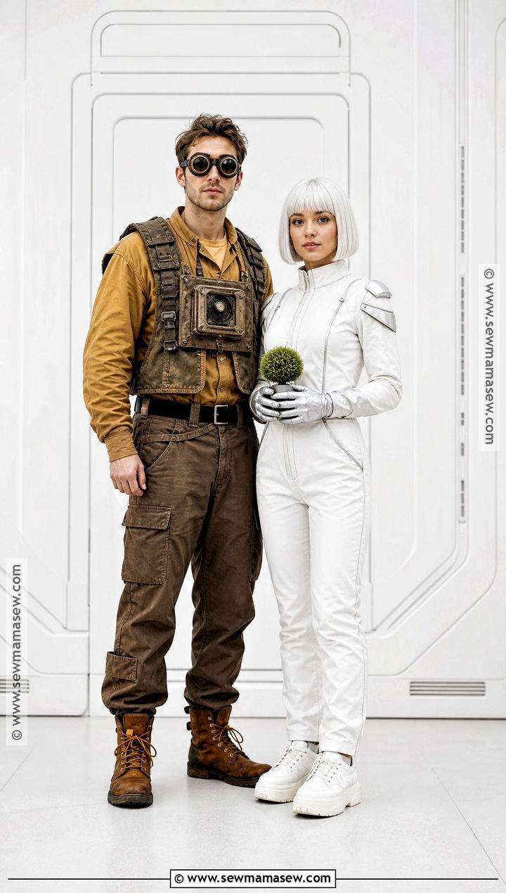 WALL E And EVE Couple Costume - 30 Disney Halloween Costumes for Couples