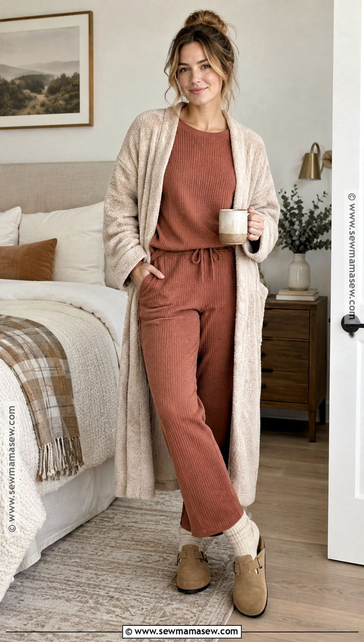 Waffle Knit Autumn Pyjamas - 20 Autumn Pyjamas Ideas