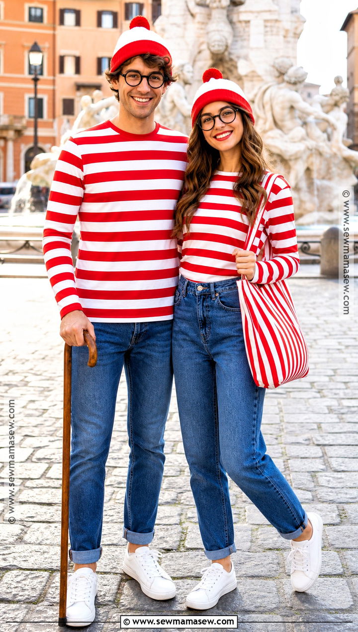 Waldo And Wenda Couple Costume - 45 halloween costumes for couples