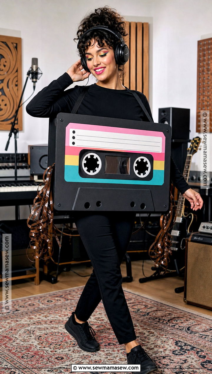 Walking Cassette Mixtape Costume - 40 non basic halloween costumes