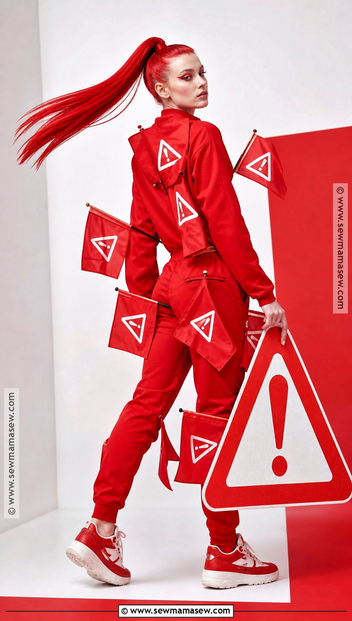 Walking Red Flag Costume - 50 funny costumes