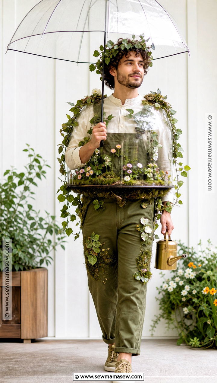 Walking Terrarium Costume With Green Plants - 40 unique costumes