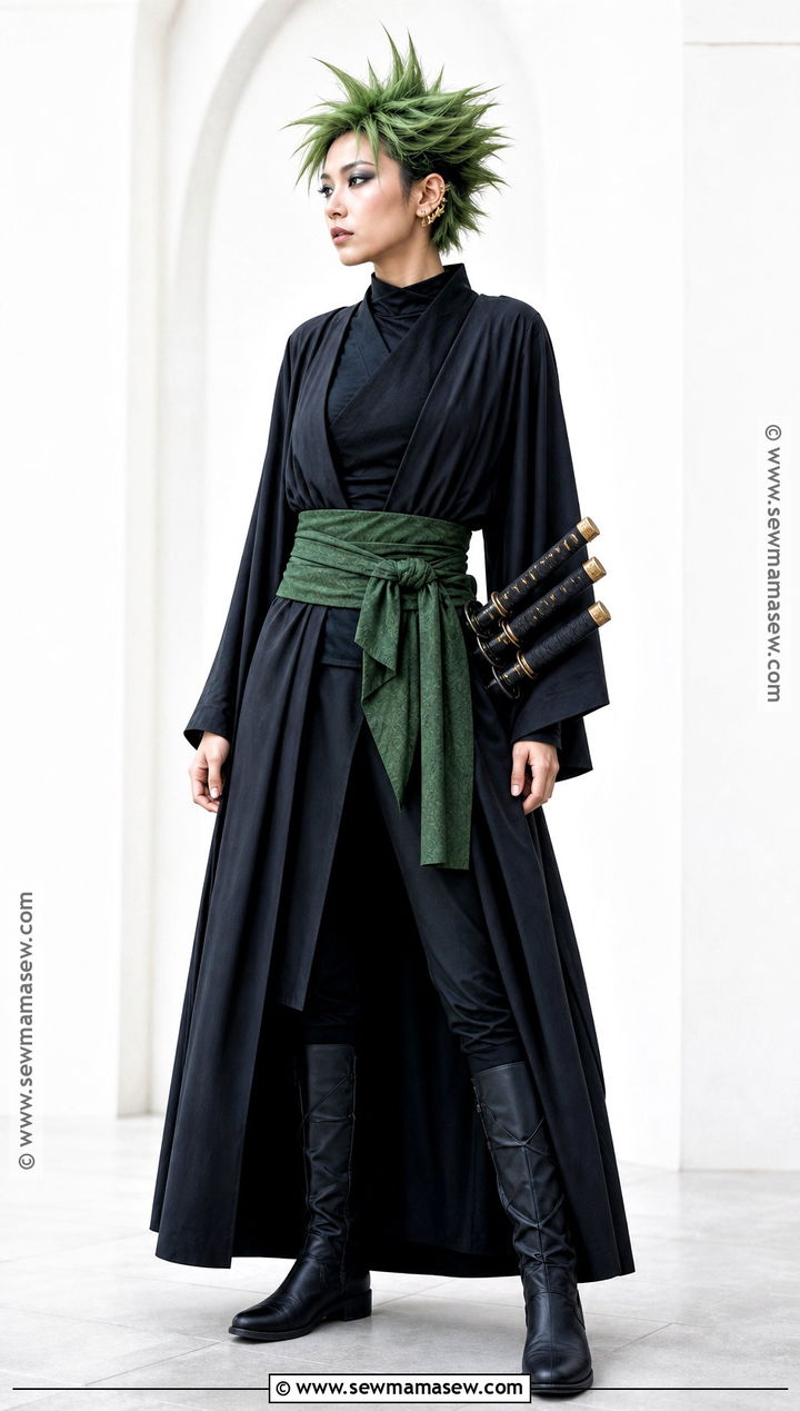 Wano Raid Zoro Cosplay With Black Robe - 30 zoro cosplay ideas for girls