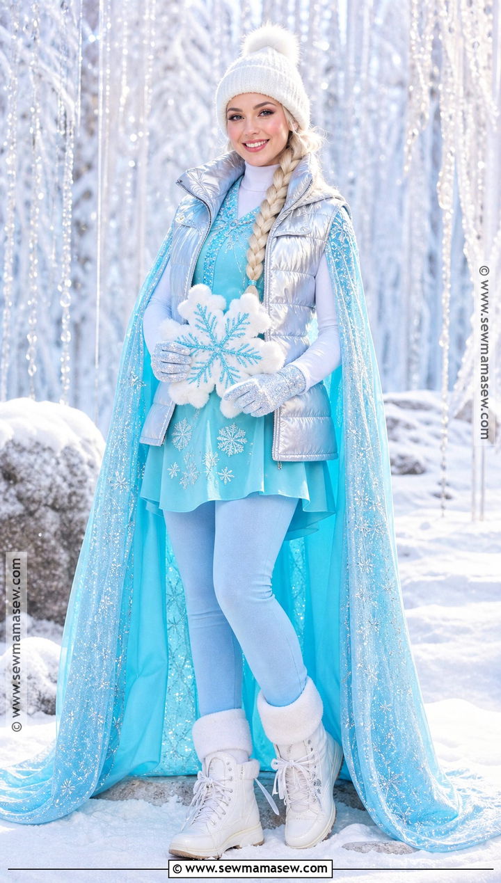 Warm Elsa Leggings Costume - 30 elsa halloween costume ideas
