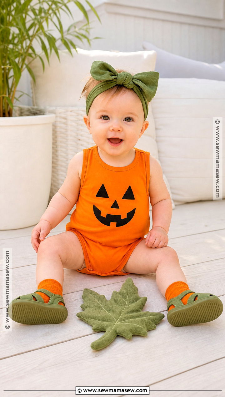 Warm Weather Baby Pumpkin Costume - 30 baby pumpkin costume ideas