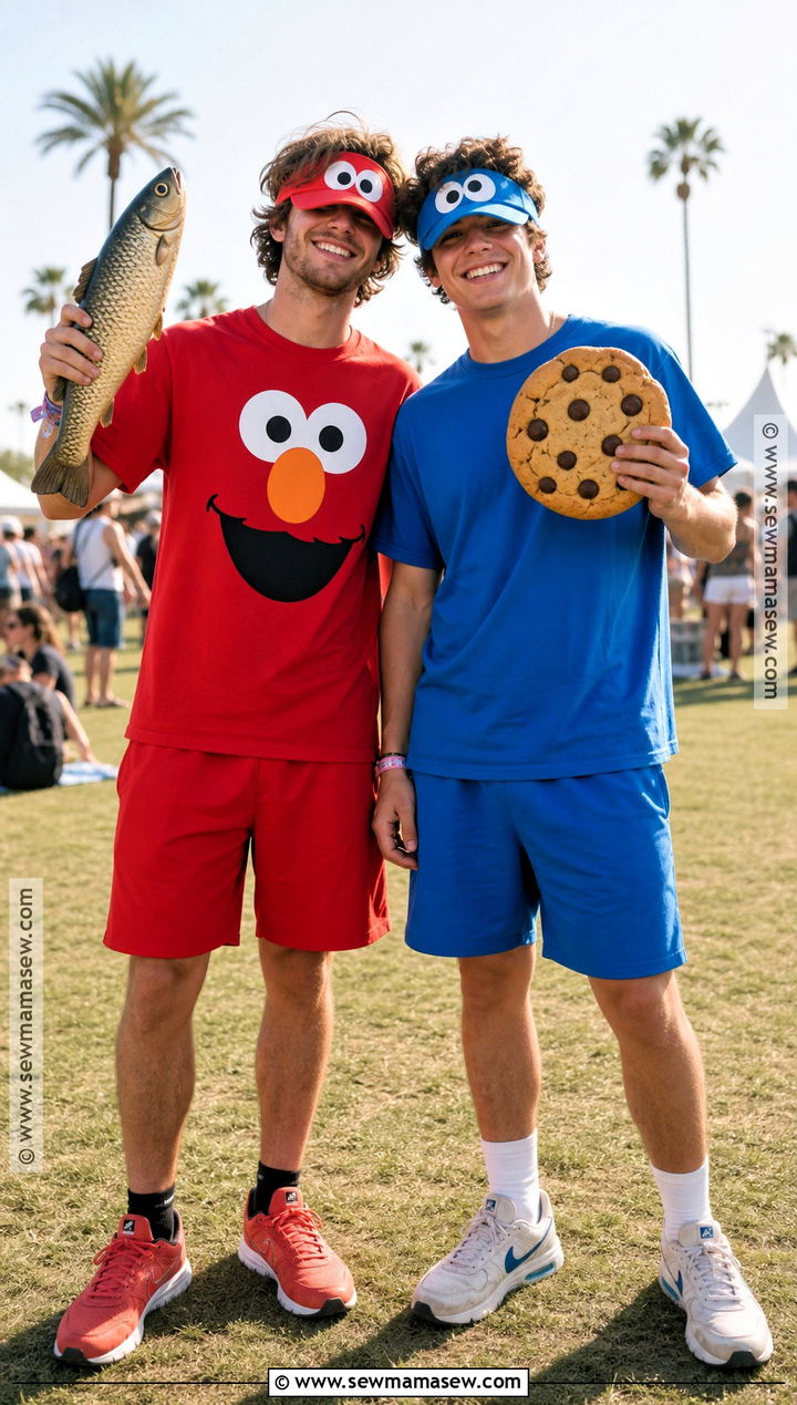 Warm Weather Elmo And Cookie Monster Costume - 40 elmo and cookie monster costumes