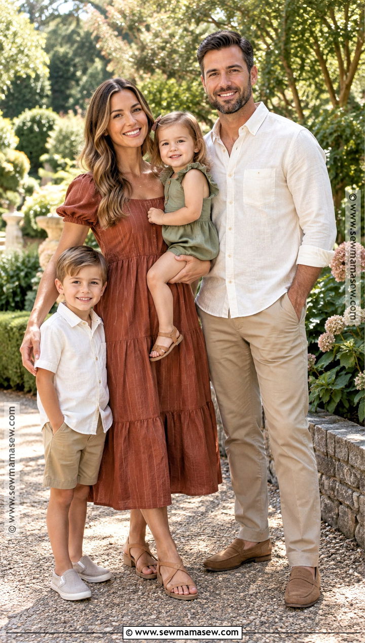 Warm Weather Fall Family Photo Outfits - 15 fall family shoot outfit ideas