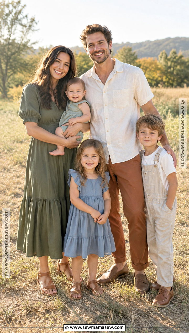 Warm Weather Fall Family Picture Outfit - 20 fall picture outfits for family