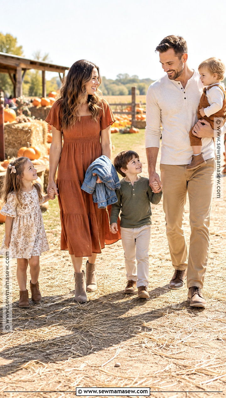 Warm Weather Family Pumpkin Patch Outfit - 15 family pumpkin patch outfits