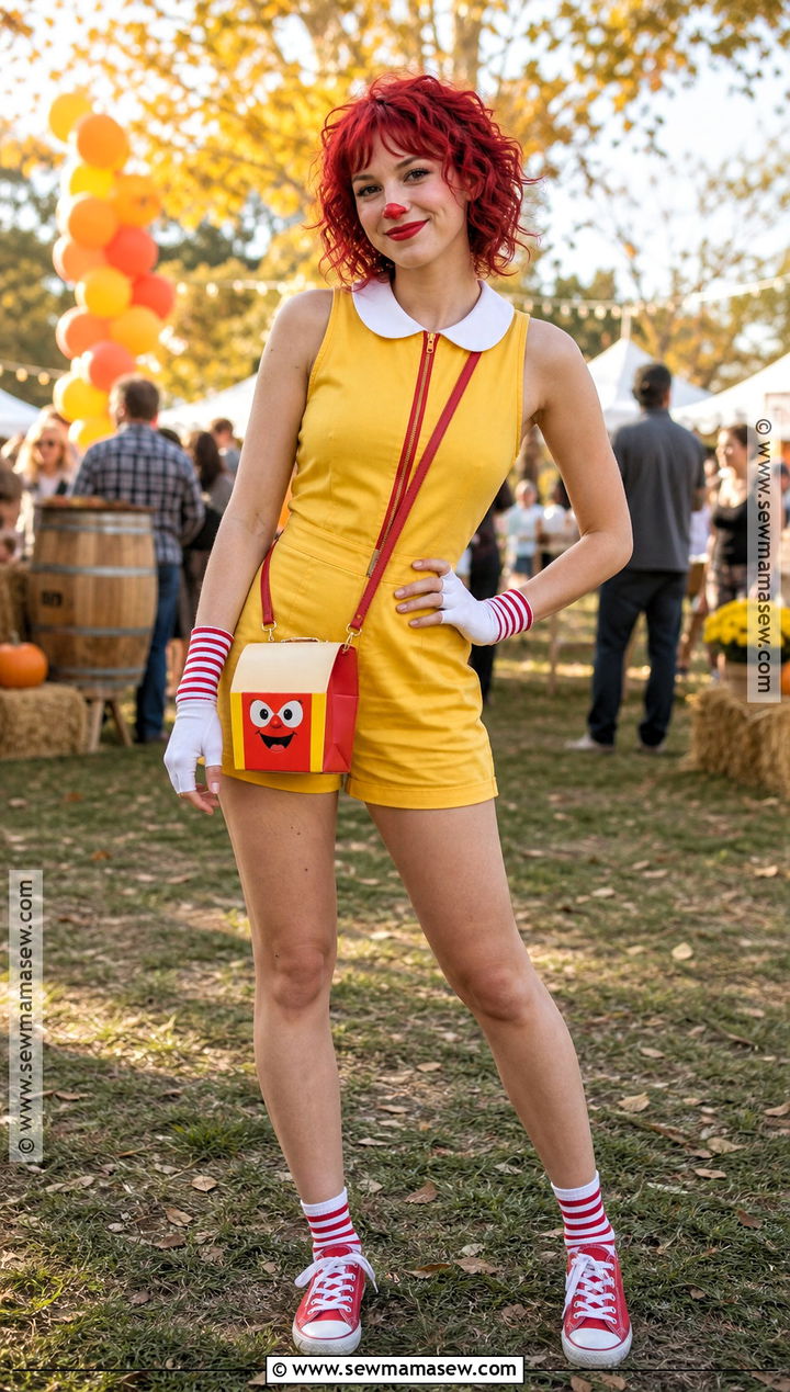 Warm Weather Ronald McDonald Costume - 30 Ronald Mcdonald Costume Ideas for Women