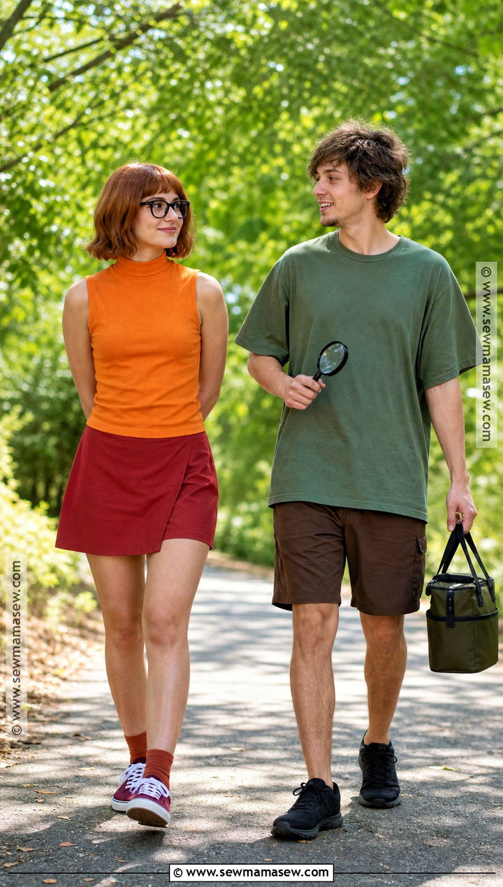 Warm Weather Velma and Shaggy Costume - 35 velma and shaggy costume ideas