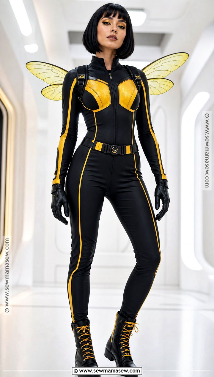 Wasp Costume With Yellow Wings - 35 Super Hero Costumes for Women