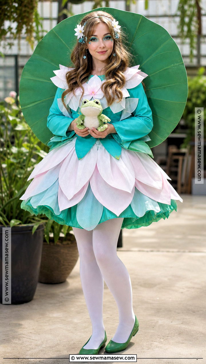 Water Lily Flower Costume - 40 Flower Costume Ideas
