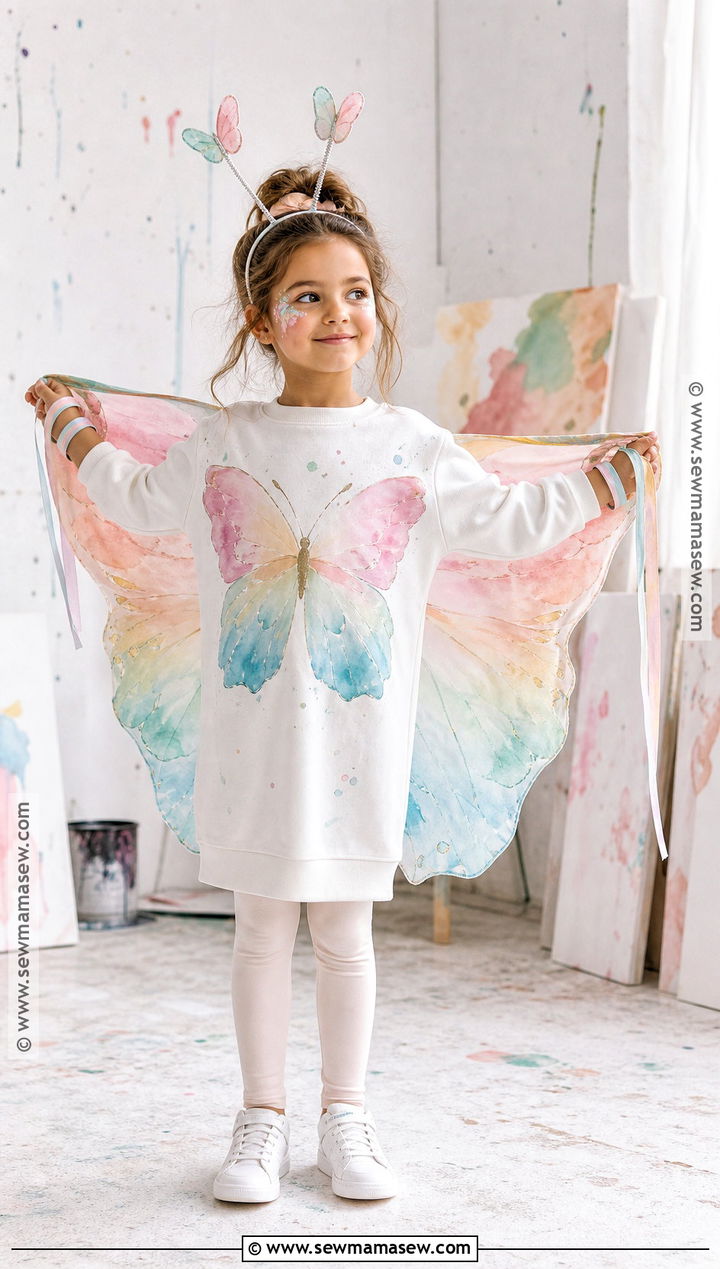 Watercolor Butterfly Costume For Kids - 35 butterfly costume ideas for kids