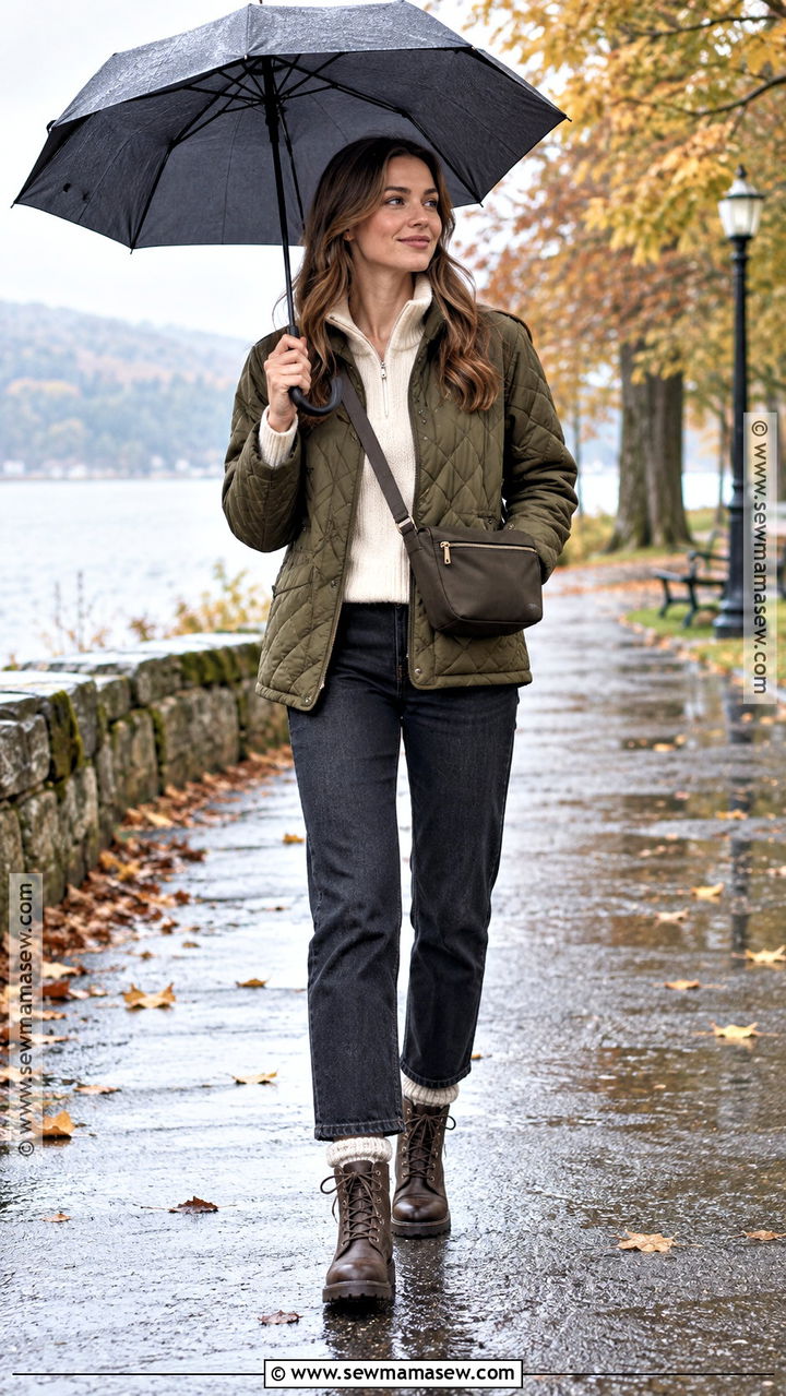 Waterproof Boots With Quilted Jacket - 20 fall women shoes