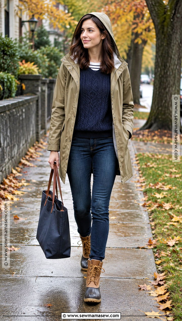 Waterproof Duck Lace Up Fall Boots Outfit - 15 Lace Up Fall Boots