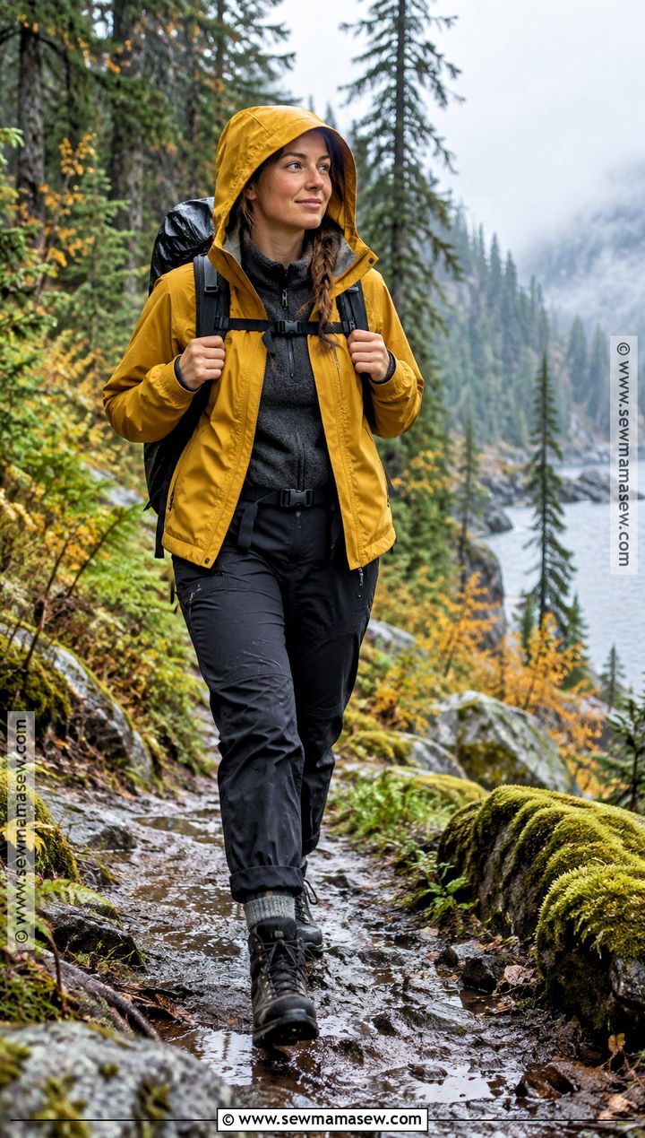 Waterproof Jacket Fall Hiking Outfit - 25 fall hiking outfits for women