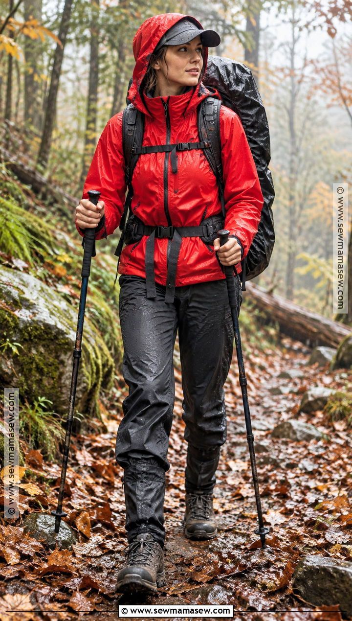 Waterproof Shell And Rain Pants Outfit - 15 womens fall hiking outfits