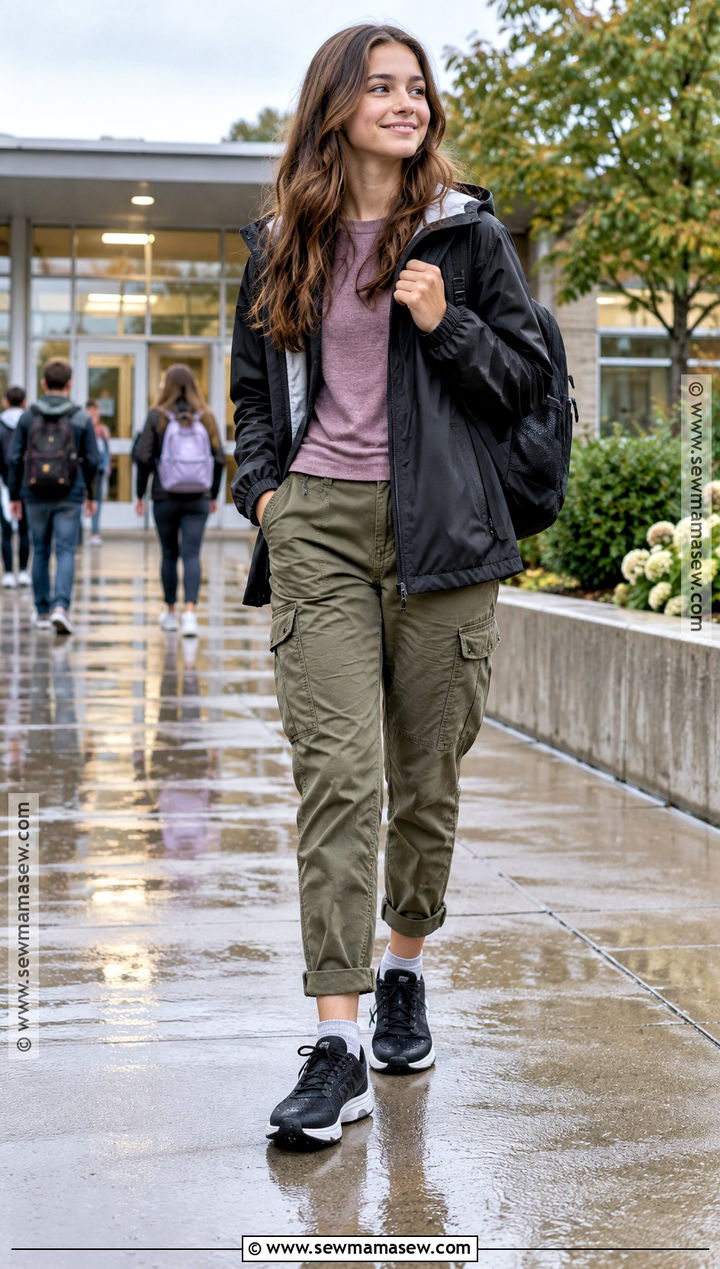 Waterproof Sneakers With Utility Pants - 15 girls back to school shoes