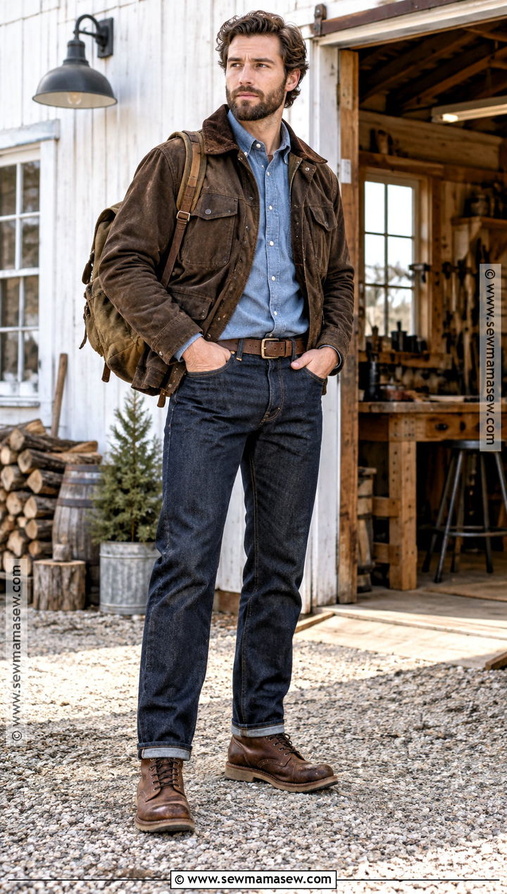 Waxed Canvas Jacket With Work Boots - 20 mens fall jackets