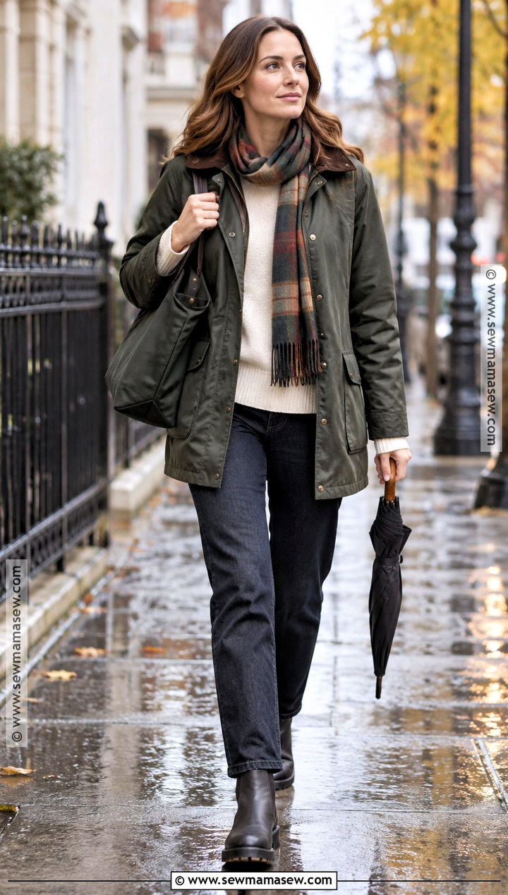 Waxed Car Coat Outfit - 25 fall coats for women