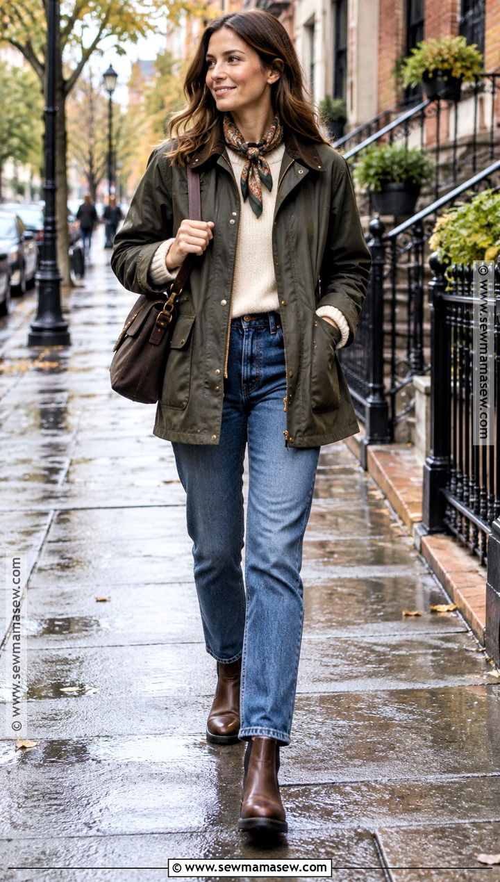 Waxed Car Coat With Chelsea Boots - 25 autumn coats