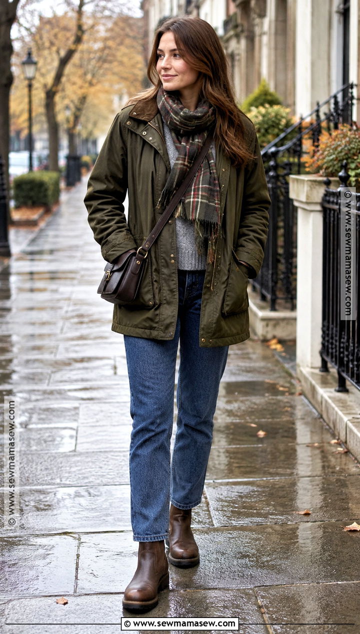 Waxed Coat With Sweater And Boots - 25 fall coats
