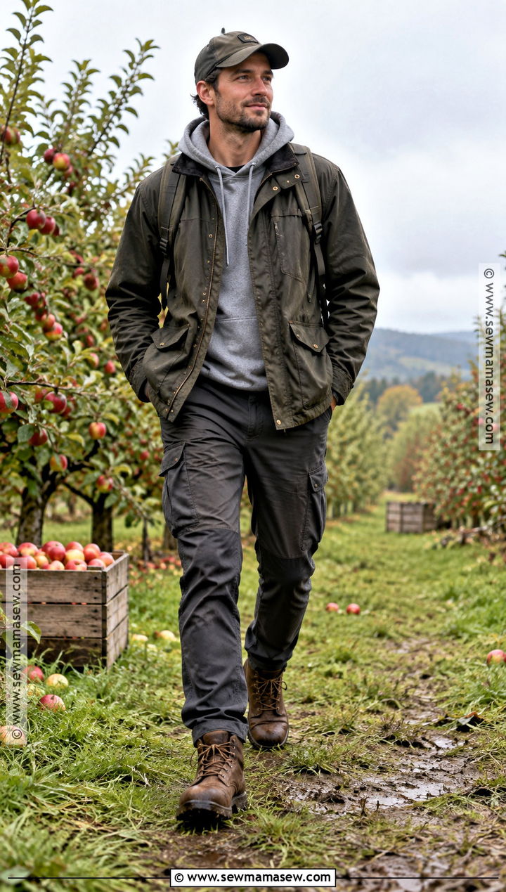 Waxed Jacket Apple Orchard Outfit - 15 apple orchard outfit fall ideas for men