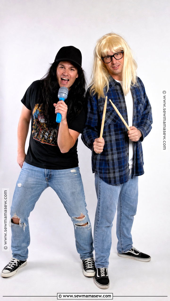 Wayne And Garth Couple Costume - 30 90S Costume Ideas for Couples