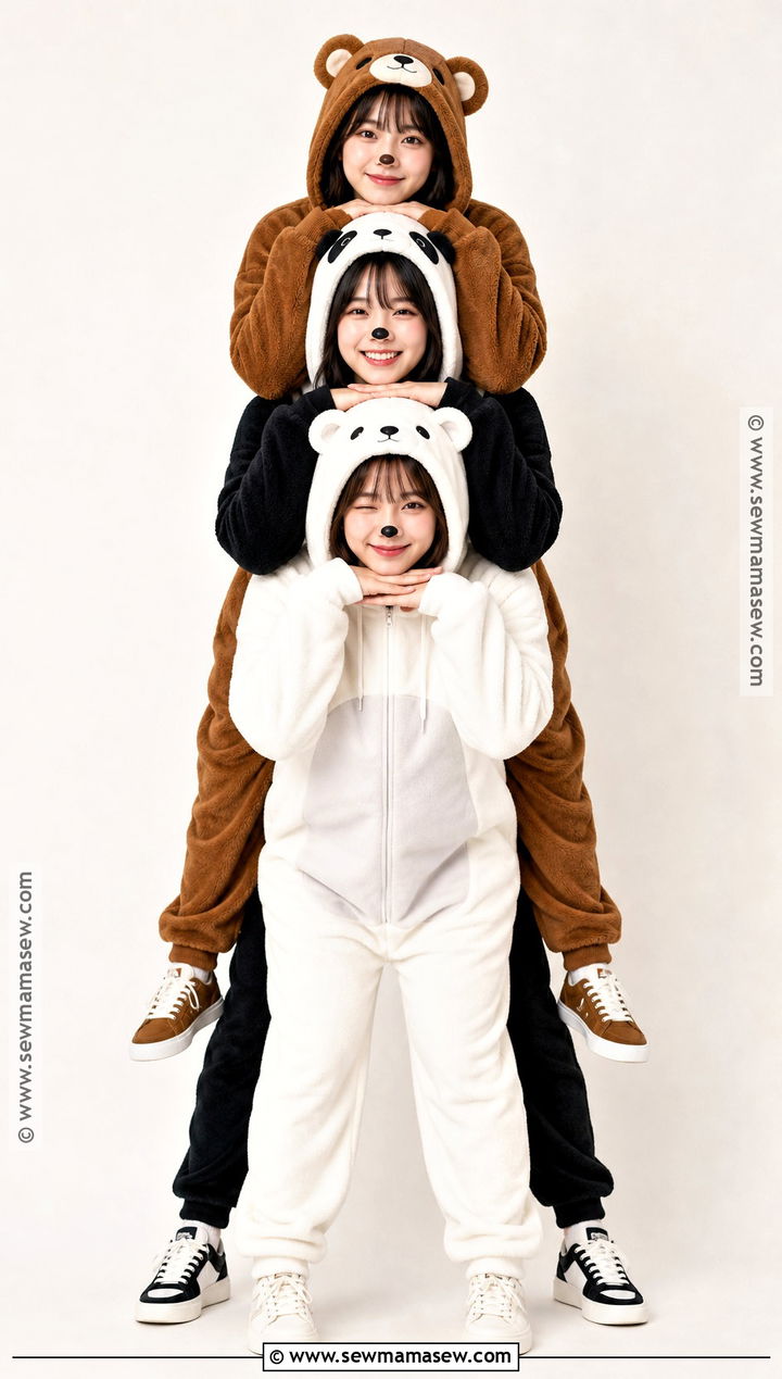We Bare Bears Bear Stack Group Costume - 30 we bear bears costume ideas