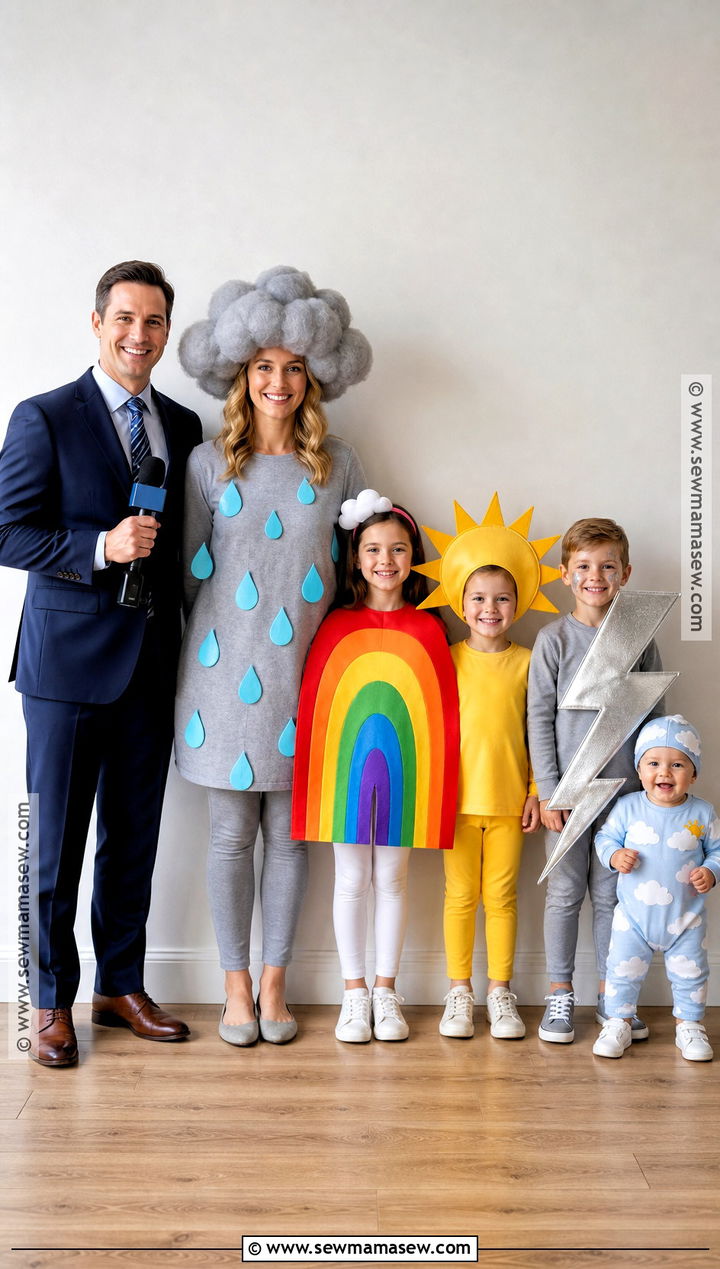 Weather Forecast Family Costume - 35 family halloween costume ideas