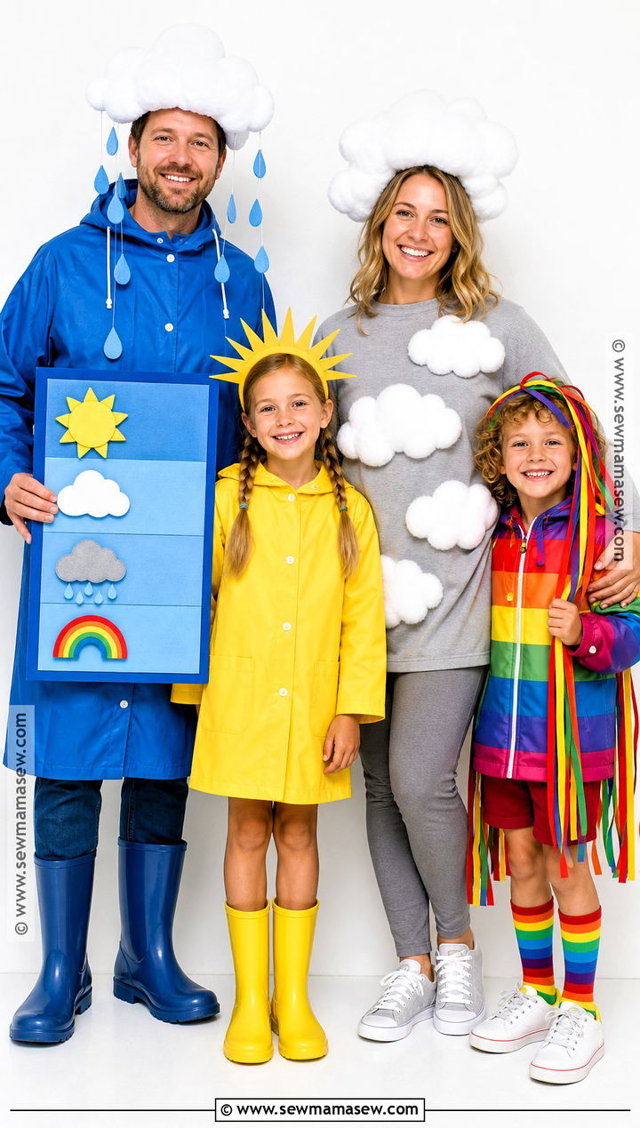 Weather Forecast Family Costume - 35 family of four halloween costumes