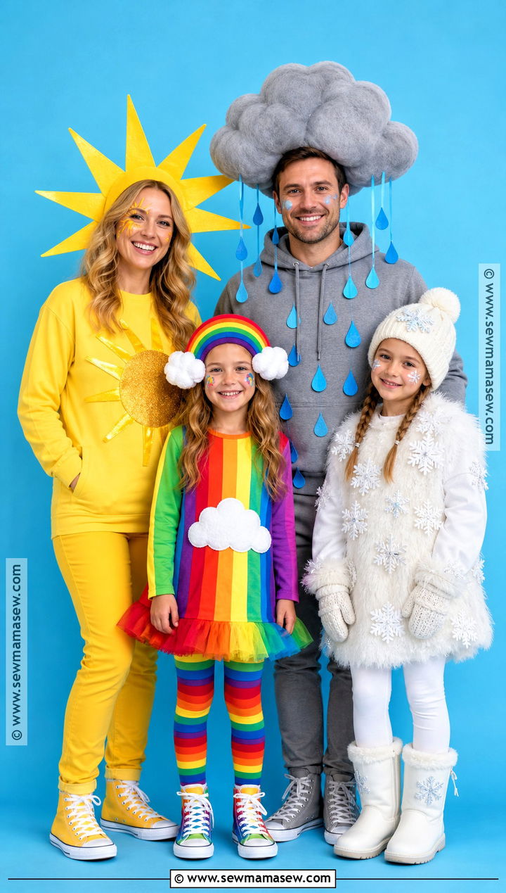 Weather Forecast Family Costume - 40 family halloween costumes for 4