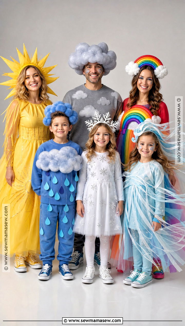 Weather Forecast Family Costume For Six - 30 family of 6 halloween costumes