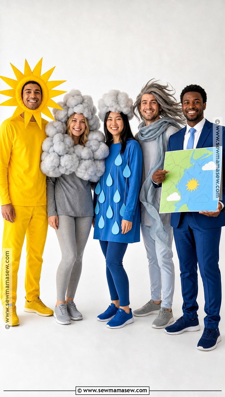 Weather Forecast Group Costume - 35 Funny Group Halloween Costumes