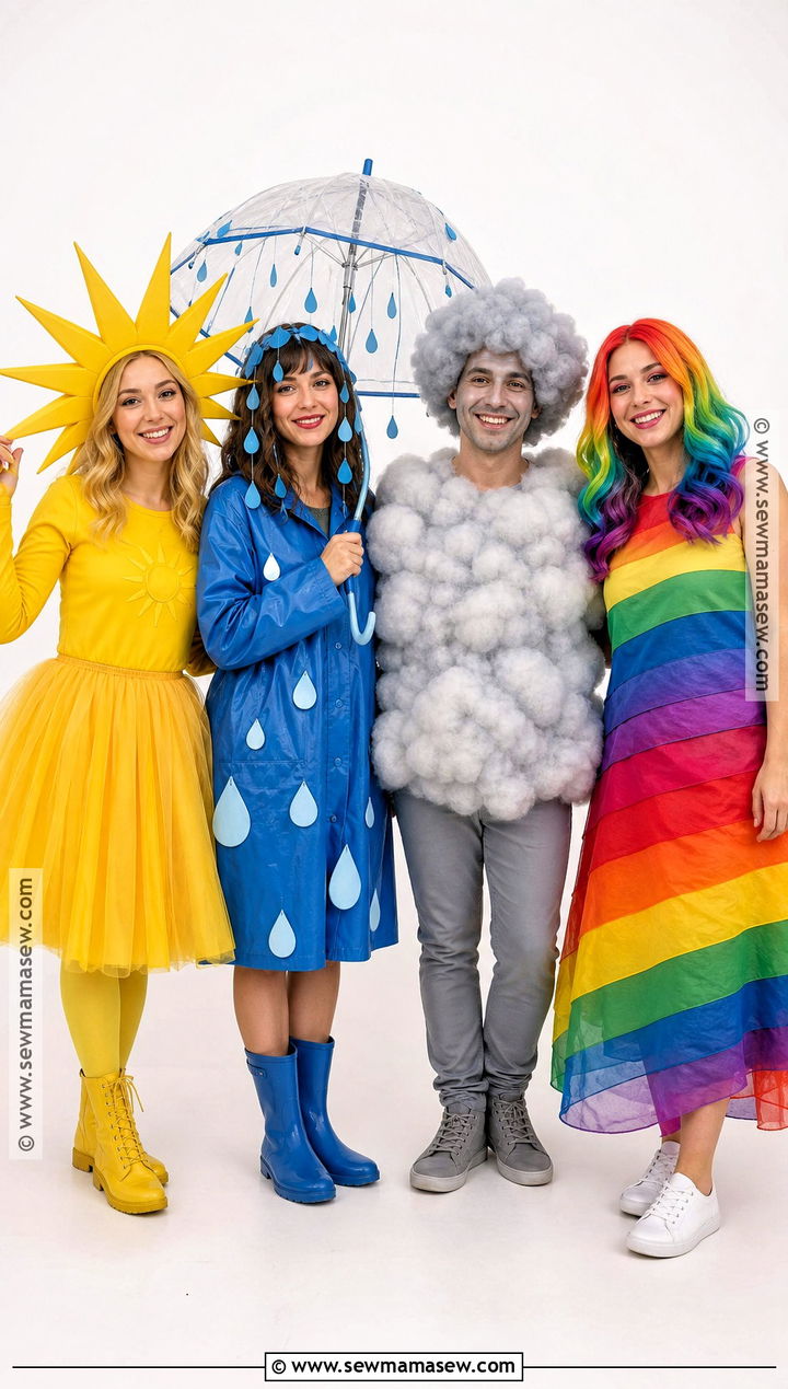 Weather Forecast Group Costume - 35 Group Halloween Costumes For 4