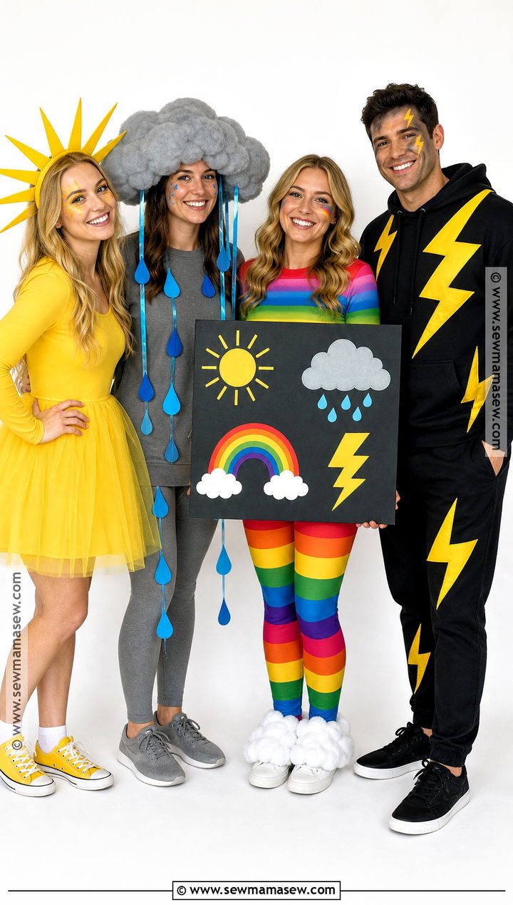 Weather Forecast Group Costume - 45 4 people halloween costumes