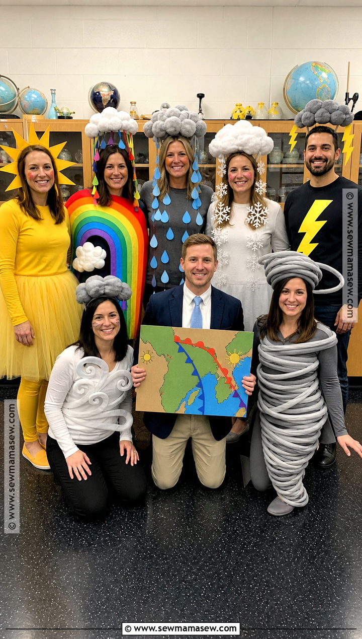Weather Forecast Teacher Group Costume - 35 teacher halloween costumes group